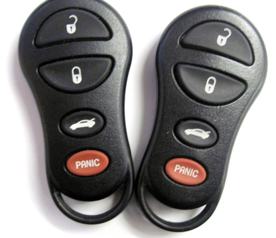 Pair of Chrysler 300M LHS Keyless remote entry responder transmitter keyfob OEM - Image 1 of 1
