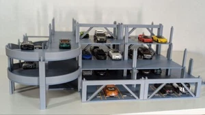 Tomica 1/64 Scale Multi-Storey Car Park Complete Set - Picture 1 of 14
