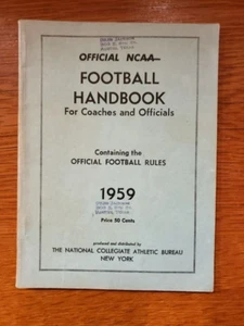 1959 Official NCAA Football Rules Handbook for Coaches and Officials - Picture 1 of 2