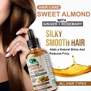 Olio di Mandorle Dolci 100% Naturale con Zenzero e Rosmarino per Combattere la Caduta dei Capelli - Foto 1 di 27