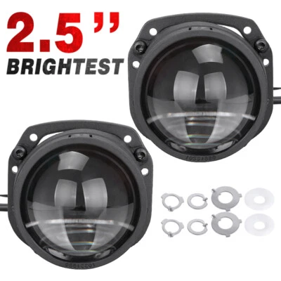 2.5" Bi LED Projector Lens LED Headlight H4 H7 9005 9006 Retrofit Kit Auto Bulbs - Image 1 of 4