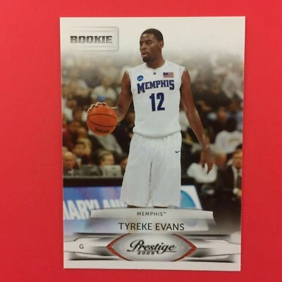 Tarjeta de novato Tyreke Evans 2009-10 Panini Prestige #180 NBA Kings Memphis Tigers Foto 1 de 2