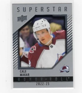 Cale Makar 22-23 Upper Deck Series 1 Superstar Honor Roll #HR-50 Avalanche - Foto 1 di 1