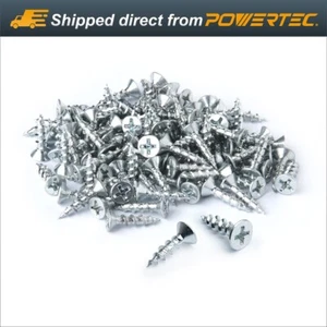 QWS1001 cabeza plana Phillips #6x5/8"-100 piezas hilo profundo níquel (acabado zinc) - Imagen 1 de 8