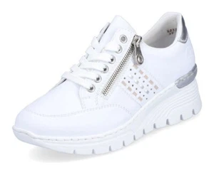 RIEKER Wedgesneaker mit seitlichen Flechtdurchzügen, Freizeitschuh, Halbschuh,38 - Bild 1 von 1