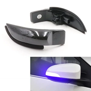 1 Pair LED Dynamic Side Smoked Side Mirror Turn Signal Light For Toyota Corolla - Picture 1 of 5