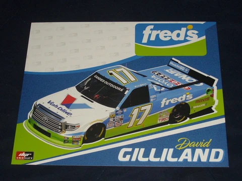 2019 DAVID GILLILAND #17 FRED'S / VALVOLINE NASCAR POSTCARD Cover