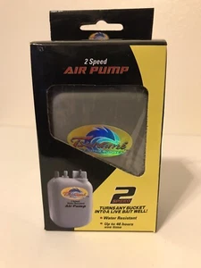 New Tsunami Awesome Power 2 Speed Live Bait Well Air Pump Battery Operated - Picture 1 of 11