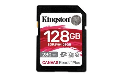 740617340617 Kingston Technology 128GB Canvas React Plus SDXC UHS-II 280R/100W U - Image 1 of 4
