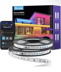Govee WiFi Outdoor LED Strip Lights H6173 - Waterproof, 2 Rolls (65.6ft), RGBIC