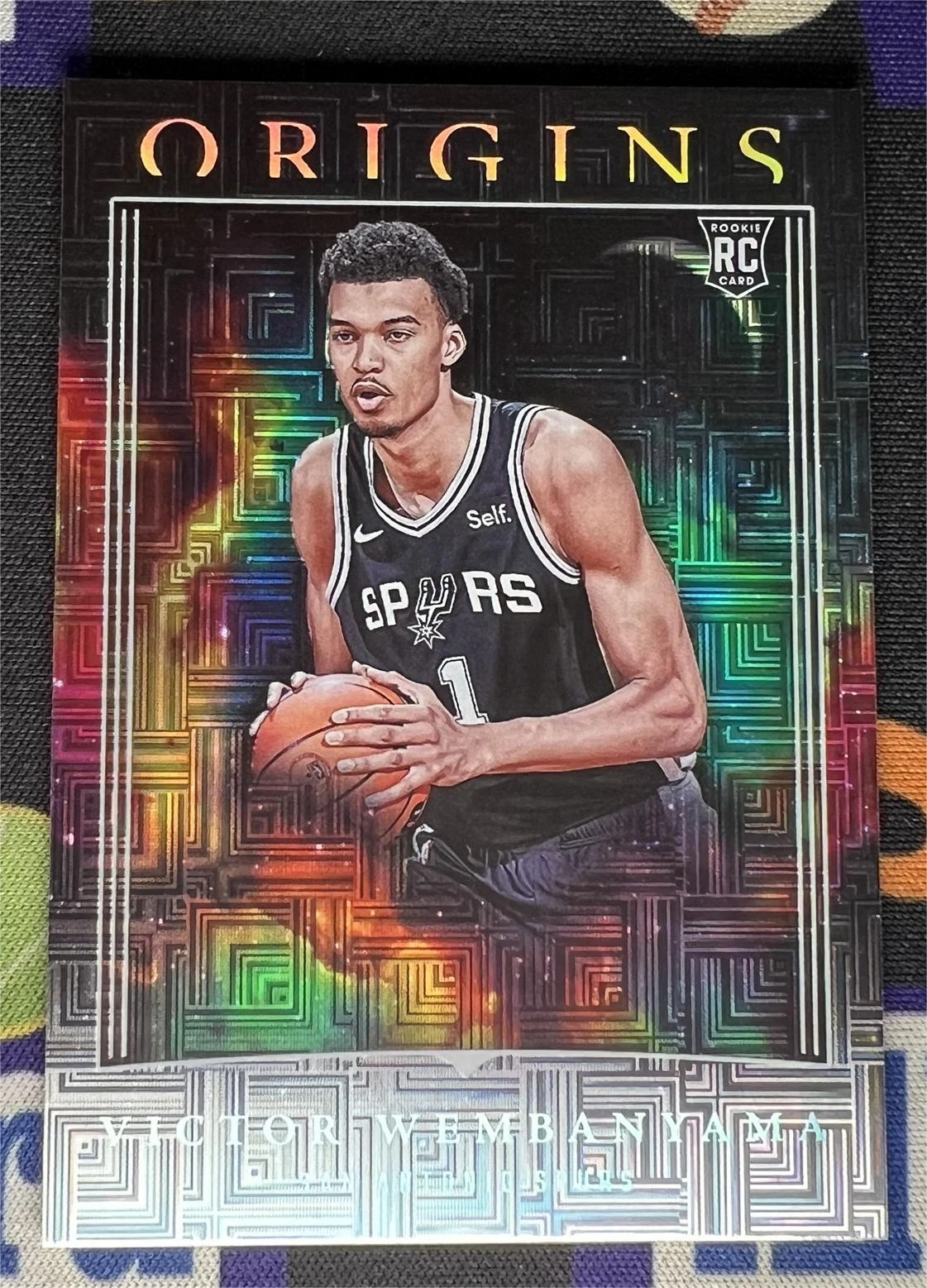 2023-24 Panini Origins Victor Wembanyama RC Rookie #86 Tessellated Mojo SSP!