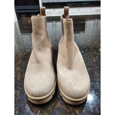 Crown Vintage Women Suede Leather Slip on Combat Fashion Boots Chelsea Size 6.5M - Image 1 of 4