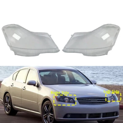 2 piezas cubierta de lente de faro carcasa tapa sellador pegamento para Infiniti M35 M45 2006-2009 Foto 1 de 4