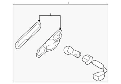 Lámpara de señalización lateral genuina Hyundai 92303-2D050 Foto 1 de 2