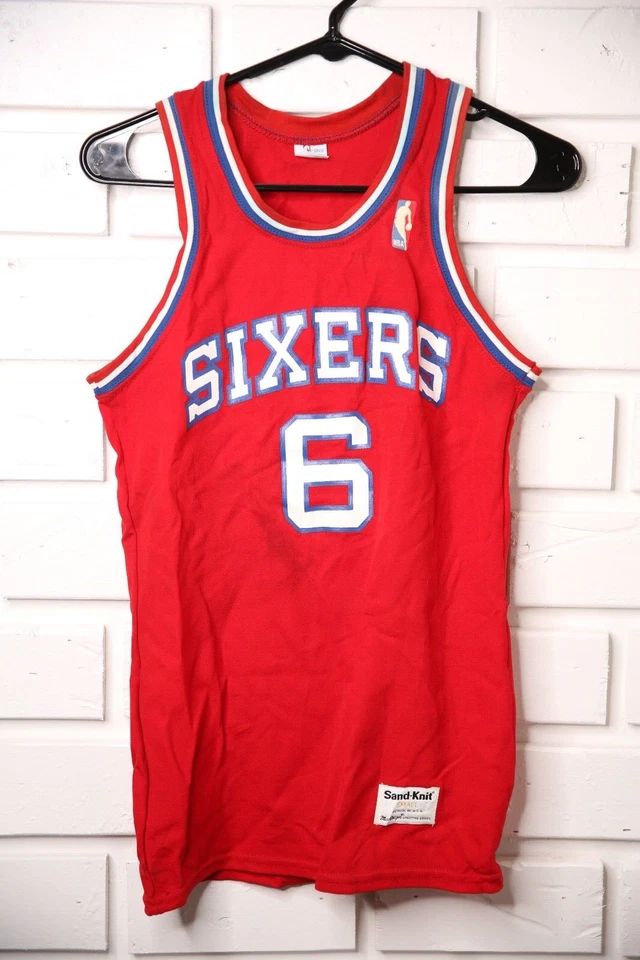 Philadelphia 76ers NBA Basketball Jersey Sand Knit Julius Erving MacGregor VTG - Image 1 of 4
