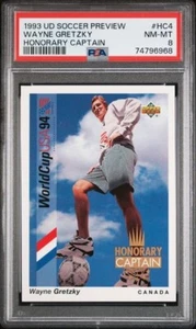 1993 UD Soccer Preview Wayne Gretzky #HC4 PSA 8 - Picture 1 of 2