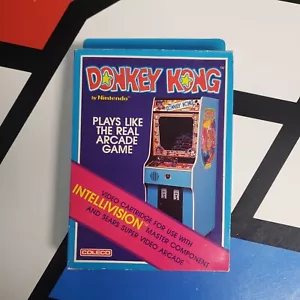 Vintage CIB 1982 Intellivision Coleco DONKEY KONG Videospiel Jump Man Mario R - Bild 1 von 6