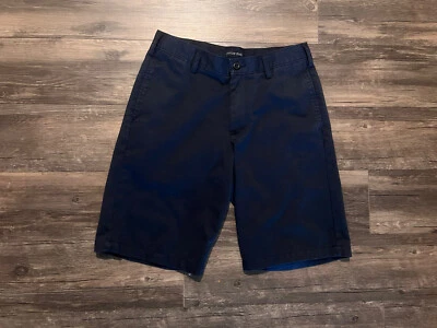 LANDS END Pantalones Cortos Alto Frente Plano Algodón Elástico Informal Azul Oscuro Talla 30 Foto 1 de 4