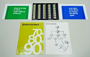 Vintage 1969 1970 Herman Miller Advertisement Brochure Posters Action Office 2 - Picture 1 of 13