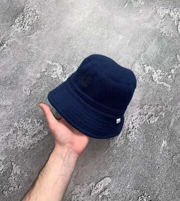 Conte Of Florence Vintage Blue Fleece Bucket Hat Flat Panama 00s 90s Old Money - Image 1 of 4
