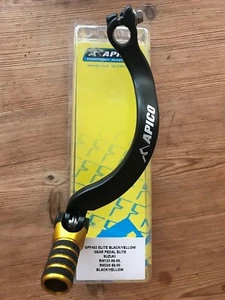 SUZUKI RM125 RM 125 1989-2008 APICO ELITE FORGED GEAR PEDAL LEVER YELLOW TIP - Picture 1 of 1