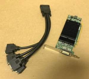 Matrox P69/690 MGIP69-MDDE256 PCIe x16 256 MB Graphics Card with Quad-HD15 cable - Picture 1 of 3