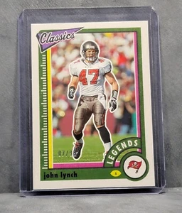 John Lynch 2022 Classics Legends espalda roja/99 #125 Tampa Bay Buccaneers SP - Imagen 1 de 2