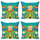 Ambesonne Circus Cushion Cover Set of 4 for Couch and Bed in 4 Sizes