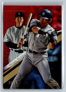 2019 Topps Gold Label #71 Hideki Matsui Rare Class 1 Red Foil Refractor SSP /75! - Picture 1 of 2