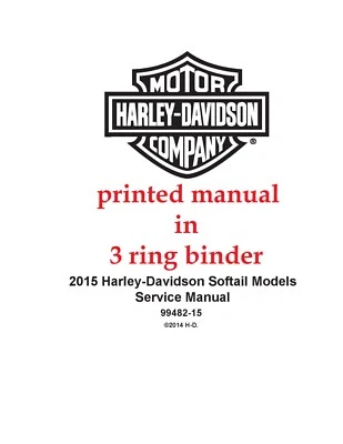 Harley Davidson FXSB Breakout 2015 manual de taller de reparación de servicio impreso Foto 1 de 4