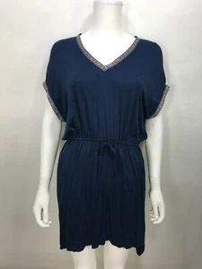 Kori America Dress Navy Blue V Neck NWT Medium - Picture 1 of 5
