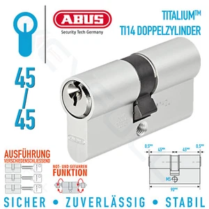 ABUS 45/45 Schließzylinder Türzylinder Doppelzylinder bis 100 Schlüssel - Bild 1 von 33