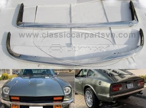 Datsun 240Z 260Z 280Z (1969-1978) bumpers by stainless steel NEW - Picture 1 of 4