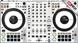 Pioneer DDJ-FLX10 Skin weiß schwarz - Bild 1 von 1