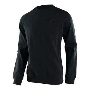 TLD Troy Lee Designs Shop Crew Pullover Fleece-BLACK-Large SWEATSHIRT - Picture 1 of 1