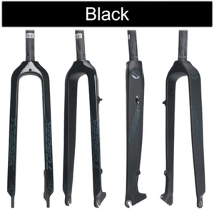TOSEEK 1-1/8" Full Carbon Fiber MTB Bike Fork Disc Brake Rigid Forks 26/27.5/29" - Picture 1 of 16
