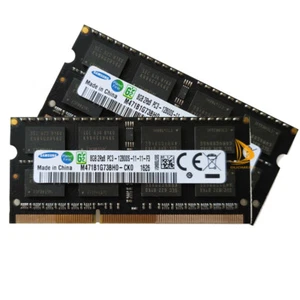 Samsung 2x 8GB 2RX8 DDR3 1600MHz PC3-12800S 204PIN SODIMM Laptop RAM Memory 16GB - Picture 1 of 6