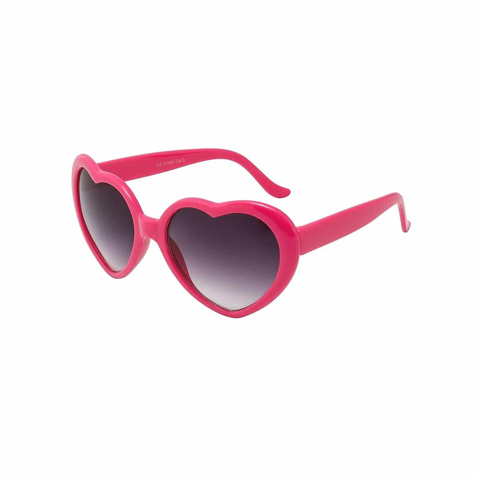 Heart Shaped Sunglasses Hippy Boho Festival Ladies Women's UV400 Designer Brand - Image 1 of 1