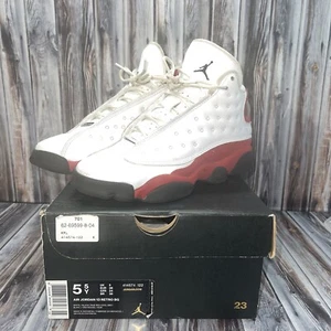 Nike Air Jordan 13 Retro BG 5.5 Youth/Womens 7 414574 122 White/Red Chicago 2017 - Picture 1 of 7