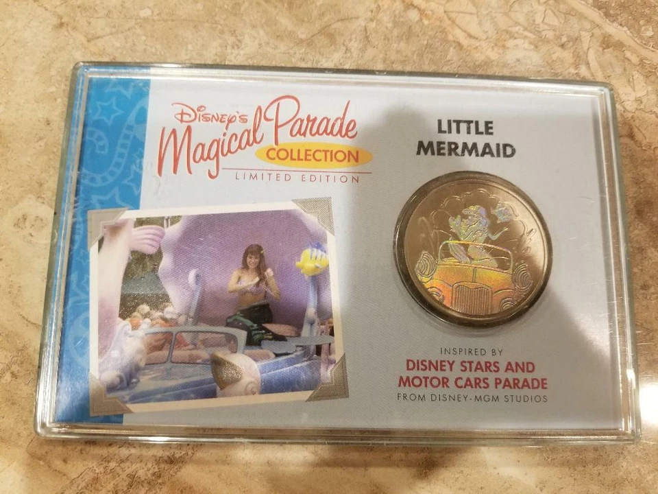 Disney Ariel Little Mermaid MGM Studios Stars on Parade Coin Medallion RARE 90s