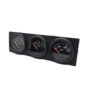 BMW E36 Triple Gauge Pod Faceplate | Factory Style | 3 52mm Gauge Pods | OBC - Picture 1 of 10