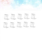 20pcs Acrylic L Shape Clear Mount Sign Holder Tabletop Display Stand