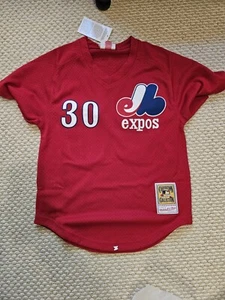 Youth montreal expos jersey # 30 Tim Raines Size 36 S Mitchell & Ness - Picture 1 of 5