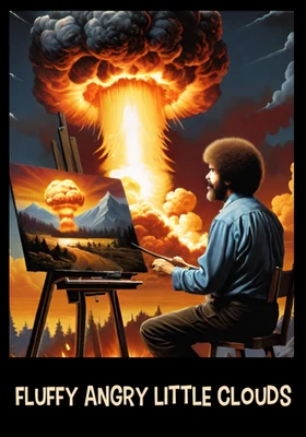 Calcomanía de vinilo mullida Angry Little Clouds pegatinas divertidas para autos computadora portátil Foto 1 de 4