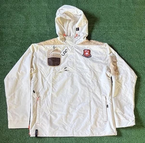 Lifted Research Group LRG Anorak Windbreaker Jacke Herren XL weiß Kapuze Neu mit Etikett - Bild 1 von 8