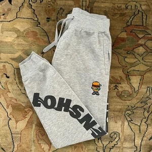 90s Screenshot Graphic Sweatpants Activewear Jogger Men Gray Size M Hip Hop - Picture 1 of 8
