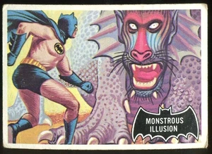 1966 Topps Batman (Black Bat Logo) #48 Monstrous Illusion - Picture 1 of 2