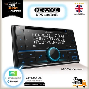 Kenwood DPX-7300DAB Doppel DIN DAB+ Bluetooth CD USB Alexa Autoradio Receiver - Bild 1 von 5