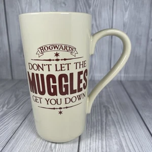 Harry Potter Hogwarts “Dont Let The Muggles Get You Down” tall latte Ceramic Mug - Foto 1 di 10