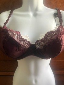 NWT Dita Von Teese Sexy Starlift balconette Bra 36D decadent plum